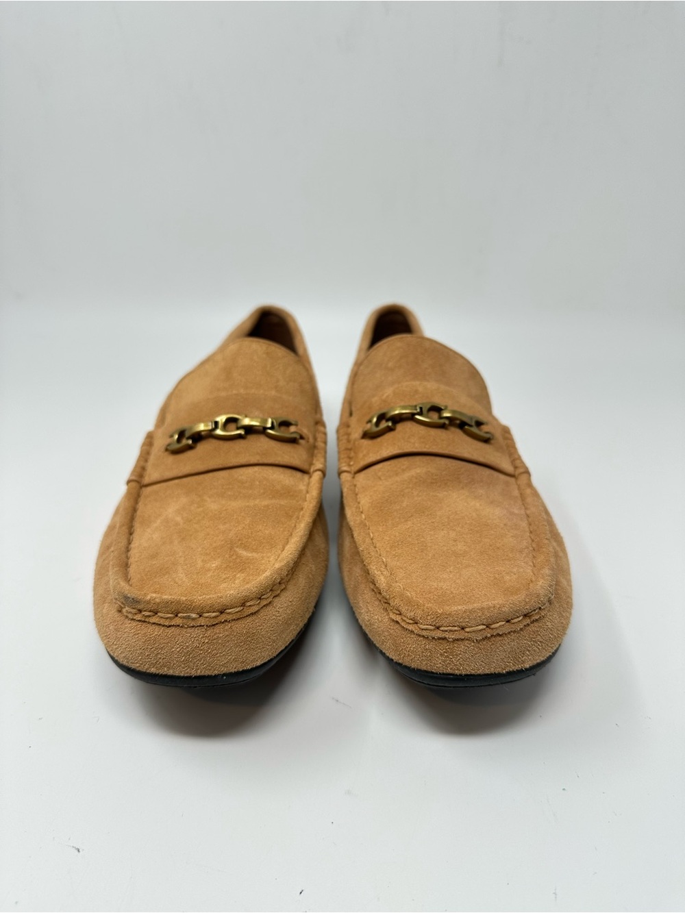 Coach Mott Driver In Suede Style C8833 Tan size 10D - Picture 8 of 13